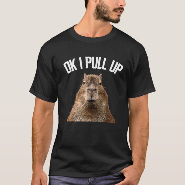 Camiseta Capybara Ok Eu Puxo Rodent Capybara Women Men (Frente)