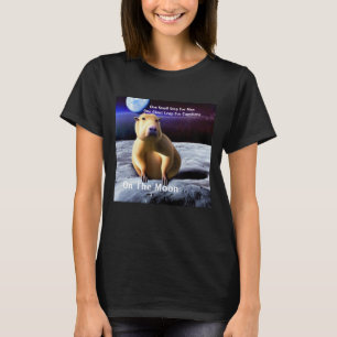 Camiseta Capybara One Giant Leap On the Moon
