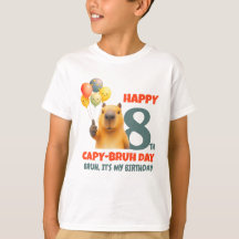 Capybara Personalizado FELIZ DIA DO CAPIVARA 8º An