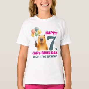 Camiseta Capybara Personalizado FELIZ DIA DO CAPIVARU 7º An