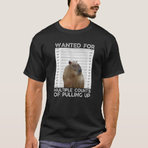 Camiseta Capybara queria múltiplos contos de remoção