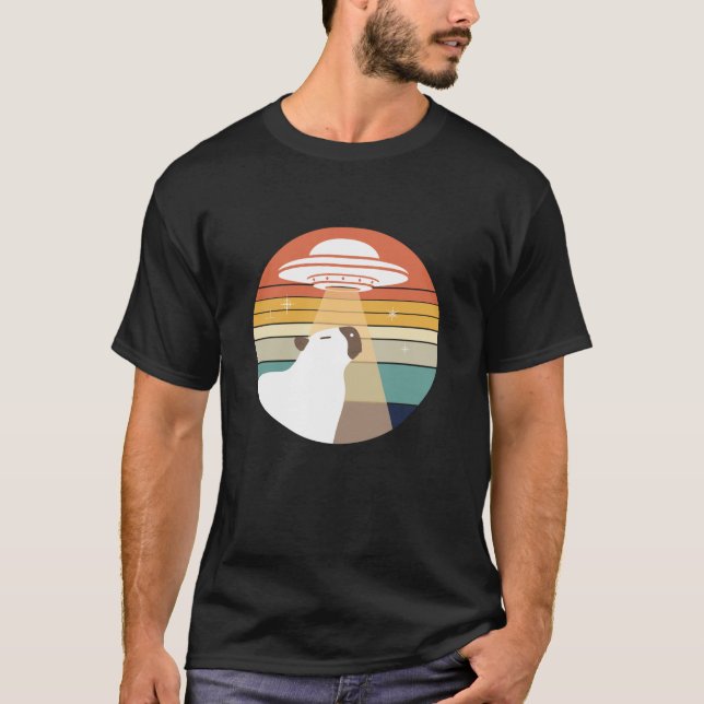 Camiseta Capybara Rainbow UFO Design (Frente)
