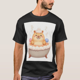 Camiseta Capybara Relaxamento em Banheira de Hidromassagem 