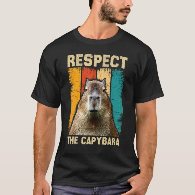 Camiseta Capybara Respeita A Capybara (Frente)
