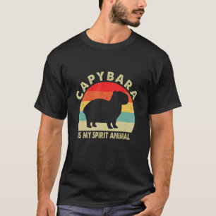 Camiseta Capybara Retro Capybara É Minha Espírito Animal 2