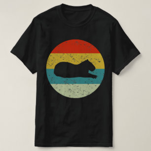 Camiseta capybara retro vintage silhueta 70s