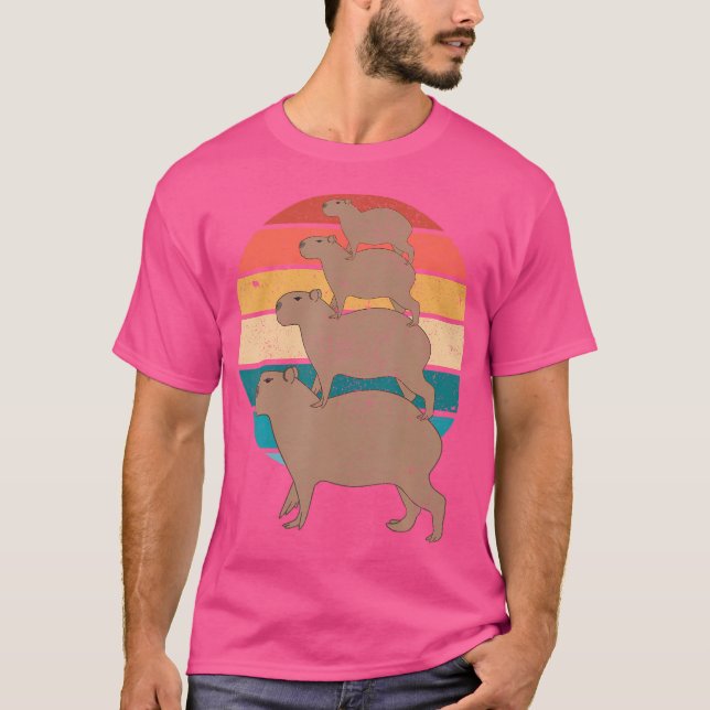 Camiseta Capybara Riding Capybara (Frente)
