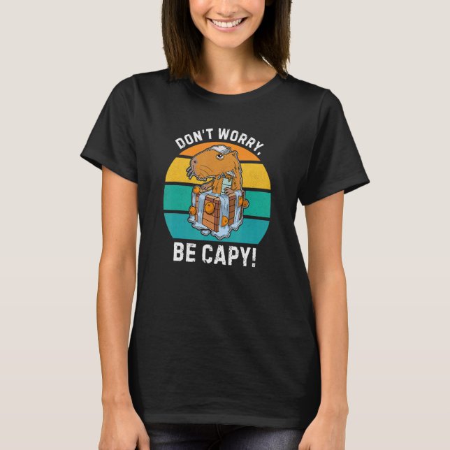 Camiseta Capybara Rodent Cute Pet 8 (Frente)