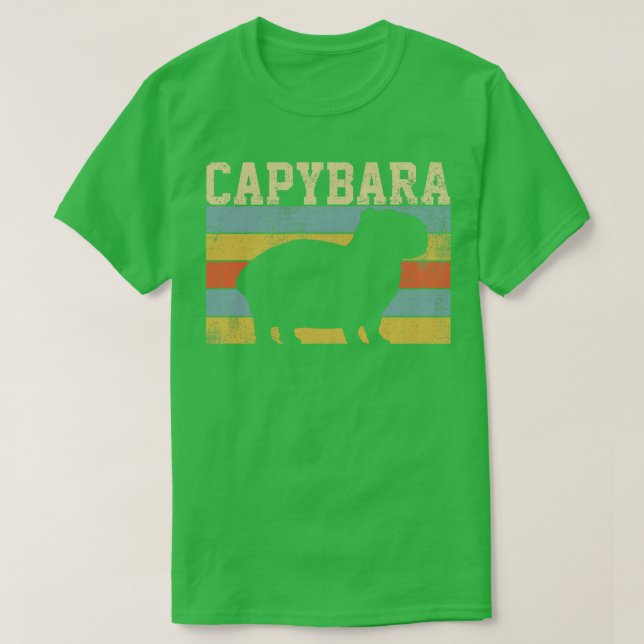 Camiseta Capybara Rodent Retro Vintage 2 (Frente do Design)