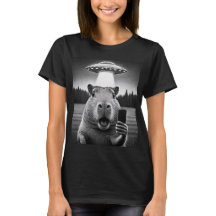 Capybara Selfie Ufo Invasão Engraçado Meme Mulher