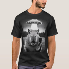 Camiseta Capybara Selfie Ufo Invasão Meme Engraçado