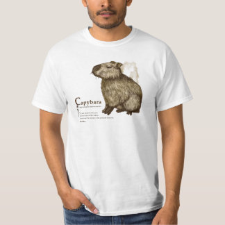 Camiseta capybara - sepia