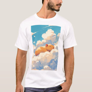 Camiseta Capybara Sonhando nas Nuvens