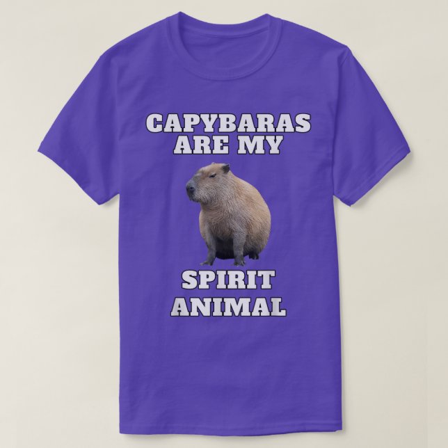 Camiseta Capybara Spirit Animal (Frente do Design)