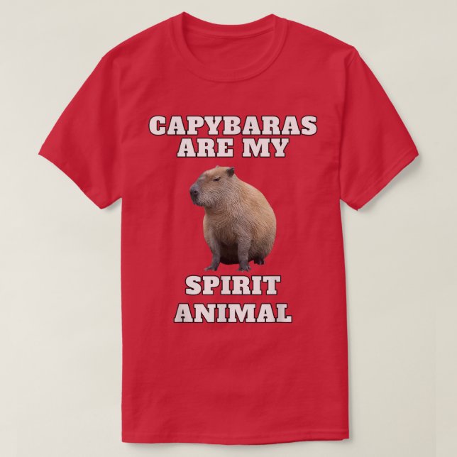 Camiseta Capybara Spirit Animal  (Frente do Design)