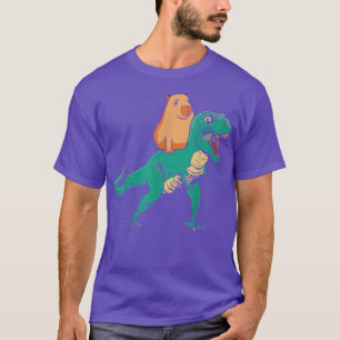 Camiseta Capybara T-rex Dino Mammal Guinea Pig