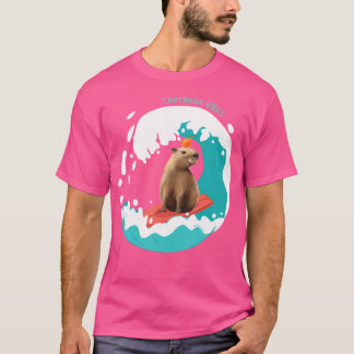 Camiseta Capybara Vibes Beach Waves Capybara Wildlife Anima