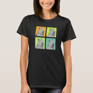 Camiseta Capybara Vintage América do Sul Rodent Grass Eater