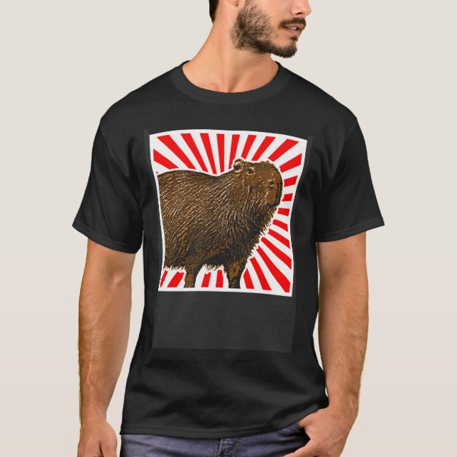 Camiseta Capybara Vintage Capybara (Frente)