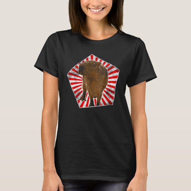 Camiseta Capybara Vintage Capybara  1 (Frente)