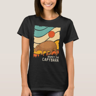 Camiseta Capybara Vintage Retro Style Animal Respeite o ca