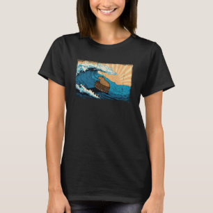 Camiseta Capybara Wave Capibara Graphic Surfing Animal de N