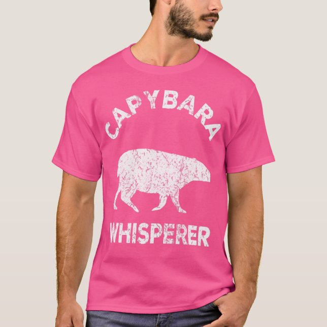 Camiseta Capybara Whisperer Capybara Lover Funny Capybara Q (Frente)