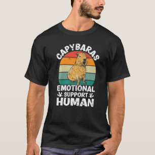 Camiseta Capybaras apoia emocionalmente Capibara Capy human