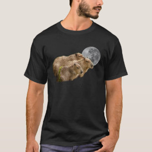 Camiseta Capybaras Cuja Lua É Bastante