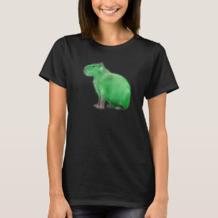 Camiseta Capybaras Cute Space Capybara Martian Green