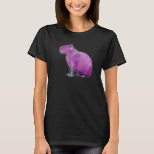 Camiseta Capybaras Cute Space Capybara Martian Rosa