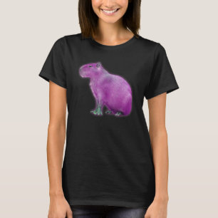 Camiseta Capybaras Cute Space Capybara Martian Rosa