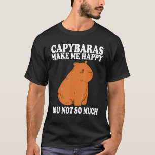 Camiseta Capybaras me faz feliz Capybaras Capybara