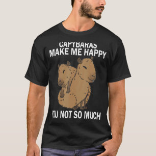 Camiseta Capybaras me faz feliz você não é tão ruim