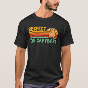 Camiseta Capybaras Respeita As Crianças Rodentes Capybara C