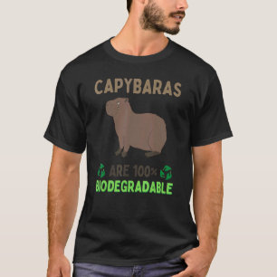 Camiseta Capybaras São 100 Grandes Roedores Biodegradáveis