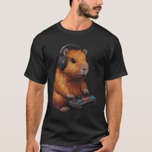 Camiseta Capyra Jogador Jogo Divertido Gráfico