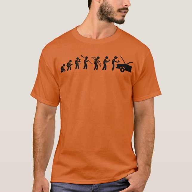 Camiseta Car Mechanic Evolution friends (Frente)