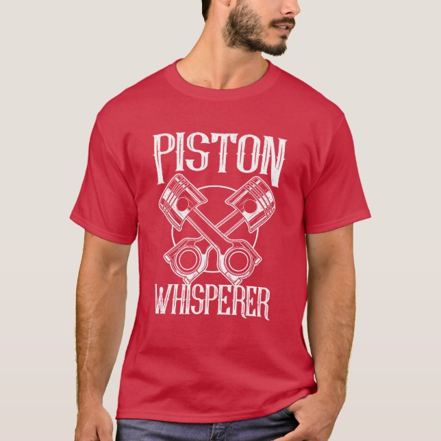 Camiseta Car Mechanical Piston Whisperer Car Mechanic funny (Frente)