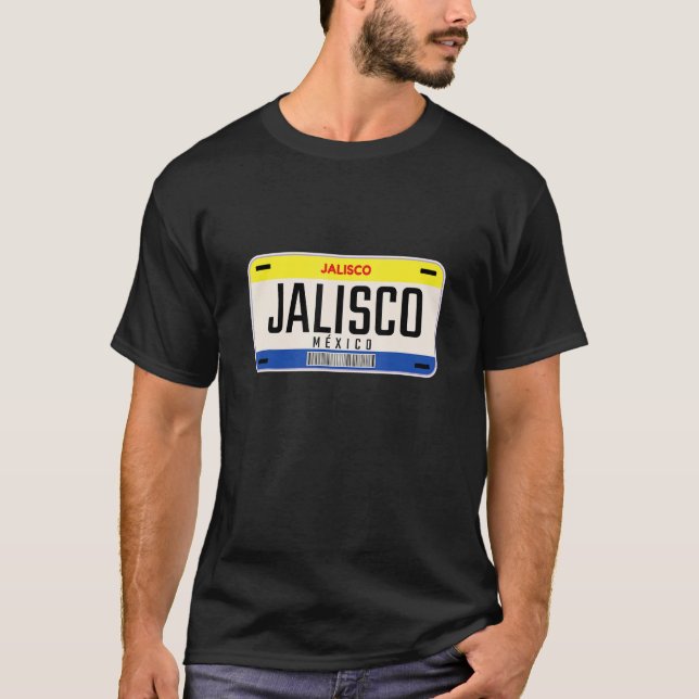Camiseta Car Number Plate City Region Jalisco (Frente)