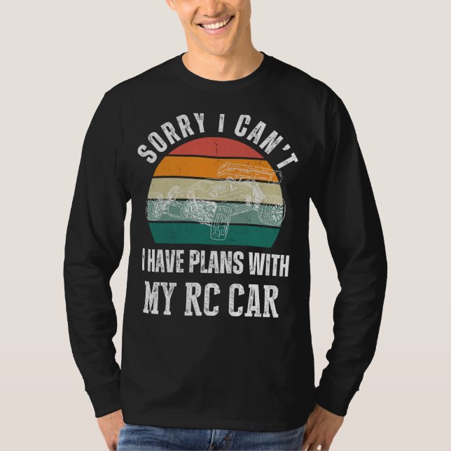 Camiseta Car Planos RC: Dirigir para o Controle Humor e Rem (Frente)