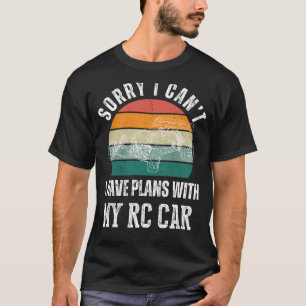 Camiseta Car Planos RC: Dirigir para o Controle Humor e Rem