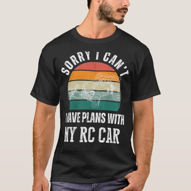 Camiseta Car Planos RC: Dirigir para o Controle Humor e Rem (Frente)