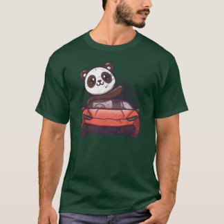 Camiseta Car Racing Cute Kawaii Racecar Funny Panda Lover g