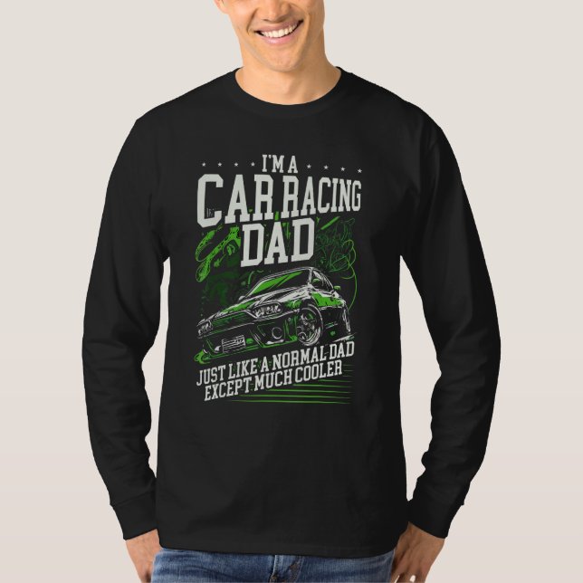Camiseta Car Racing Dad Speed Driver Car Guy Daddy Fathers  (Frente)