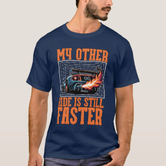 Camiseta Car Racing My Other Ride Is Still Street Racing bo