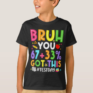 Camiseta Cara 67 teste dia meme conseguiu esse professor te