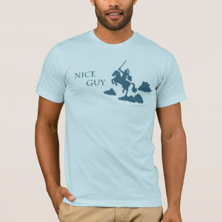 Camiseta Cara agradável na armadura de brilho (marinho)