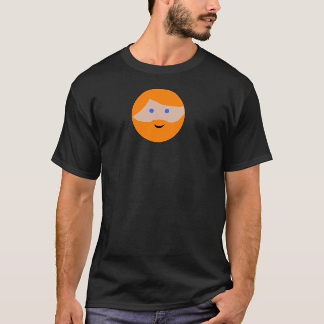 Camiseta Cara alaranjada da barba (Frente)