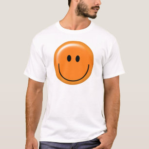 Camiseta Cara alaranjada feliz